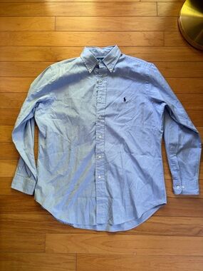 Polo by Ralph Lauren Light Blue Button-Down Shirt with Navy Pony